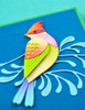 Memory Box Birch Press Design Dies - Block Print, Perched Tropical Bird