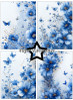 Paper Favourites A6/4.25x6in Paper Pack - Blue Flowers