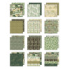 Tim Holtz Advantus Ideo-ology Double Sided Cardstock 8"x8" 12/Pkg - Green