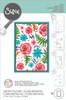 Sizzix A6 Layered Stencils 4PK - Abstract Blooms