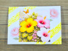 Find-It Trading Card Deco Essentials, Embossed Paper - Cream, Blossom Garden