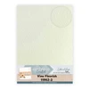 Find-It Trading Card Deco Essentials, Embossed Paper - Cream, Vine Flourish