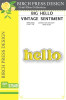 Memory Box Birch Press Design Dies - Big Hello Vintage Sentiment