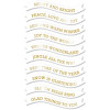 Memory Box Greeting Tabs, White - Merry and Bright