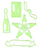 Leane Creatief Lea'bilities  Embossing and Cutting Die - Celebrate Champagne