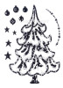 Leane Creatief Lea'bilities  Clear Stamps  - Christmas Tree