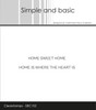 Simple and Basic Clear Stamps Set - Home Sweet Home