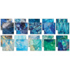 Craft Consortium 12x12in The Essentials Paper Pad - Ink Drop, Ocean 2