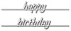 Frantic Stamper Precision Dies - Happy Birthday On A Wire