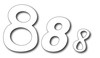 Frantic Stamper Precision Dies - Trio Of Eights
