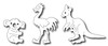 Frantic Stamper Precision Dies - Noah's Australian Animals