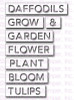 Frantic Stamper Precision Reverse Cut Dies - Garden Words