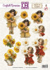 Creatief Art Crafted Memories 3D Die-Cut Sheet - Blush & Kisses 04