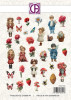 Creatief Art Crafted Memories Ephemera 33pcs - Blush & Kisses