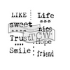 The Crafter's Workshop 6x6in Stencils - Life  Words