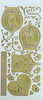 Leane Creatief LeCrea Design Sticker - Birdcage, Gold
