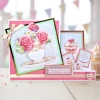 Katy Sue Designs Die Cut Decoupage, Pack of 12 - Birthday Cake & Flowers