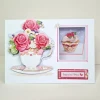 Katy Sue Designs Die Cut Decoupage, Pack of 12 - Birthday Cake & Flowers
