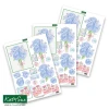 Katy Sue Designs Die Cut Decoupage, Pack of 12 - Birthday Cake & Flowers