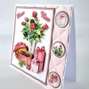 Katy Sue Designs Die Cut Decoupage, Pack of 12 - Birthday Cake & Flowers