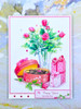 Katy Sue Designs Die Cut Decoupage, Pack of 12 - Birthday Cake & Flowers