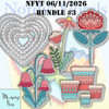 Memory Box PoppyStamps NFYT 06/11/2026 5 Pack "I Want It All" Bundle #3 - Nordic Florals