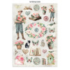 Stamperia 8.3x11.7in Printed Art Junk Journal - House Of Roses