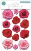 Craft Consortium YT#662 8 Pack "I Want It All" 3D Decoupage Stickers Embellishment Bundle - Florals