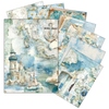 Ciao Bella Lu Mania Mixed Media Rice Paper - Edge of the Ocean