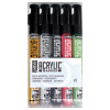 Pebeo Acrylic Marker Round Nib 1.2mm Precious, Set Of 5 - Precious Assortment