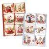Katy Sue Designs Die Cut Decoupage, Pack of 12 - Christmas Cats