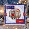 Katy Sue Designs Die Cut Decoupage, Pack of 12 - Christmas Cats