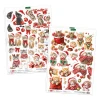 Katy Sue Designs Die Cut Decoupage, Pack of 12 - Christmas Cats