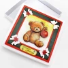 Katy Sue Designs Die Cut Decoupage, Pack of 12 - Teddy Bear Christmas