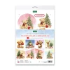 Katy Sue Designs Die Cut Decoupage, Pack of 12 - Teddy Bear Christmas