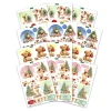 Katy Sue Designs Die Cut Decoupage, Pack of 12 - Teddy Bear Christmas