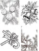 Grafix 8.5x11in Assorted Printable Clear & Matte Dura-lar 6 Pack Set - Christmas