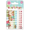 Craft Consortium Adhesive Enamel Dots - Candy Christmas