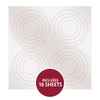 Hunkydory Crafts Topper Essentials Circle Topper Mirri Mats - Stunning Silver
