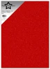 Paper Favourites A4 Glitter Cardstock 250gsm, 5 Sheets - Red