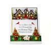 Katy Sue Designs Picket Fence, 24 Sheets - Poinsettia Garden Scene Stash