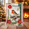 Katy Sue Designs Printed & Die-Cut 12 Pack - Vintage Christmas Flowers & Leaves
