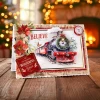 Katy Sue Designs Printed & Die-Cut 12 Pack - Vintage Christmas Flowers & Leaves