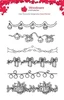 Woodware A6 Clear Stamp Set By Gwen Fletcher - Festive Garlands