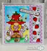 Woodware A6 Clear Stamp Set By Françoise Read - Strawberry Hat
