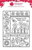 Woodware A6 Clear Stamp Set By Françoise Read - Garden Sampler