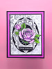 Katy Sue Design Cosmic Shimmer 6x6in Mixed Media Elements Stencils - Faded Flourish