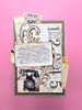 Katy Sue Design Cosmic Shimmer 6x6in Mixed Media Elements Stencils - Written In Ink
