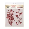 Katy Sue Design Cosmic Shimmer 6x6in Mixed Media Elements Stencils - Heritage Rose