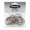 HobbyGros Tools - 12 Book Rings, 38mm